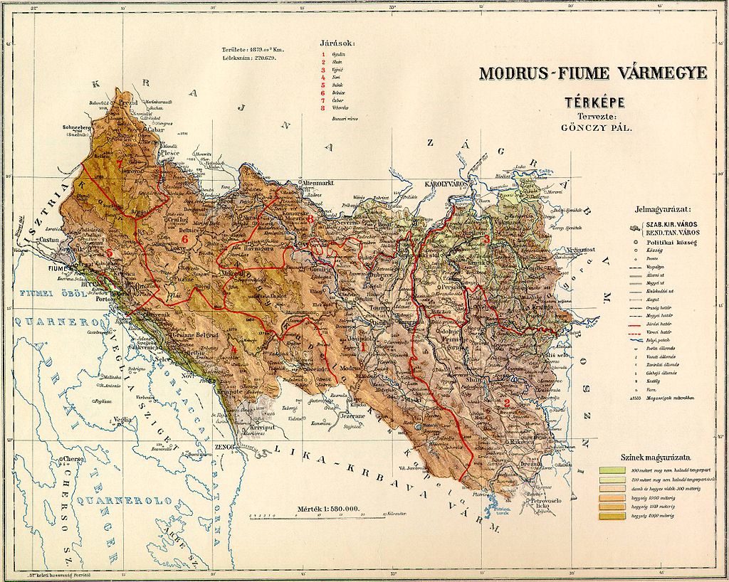 Modrus-Fiume_County_Map